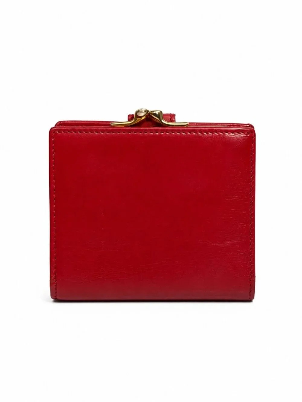 Vintage Gucci Red Leather Bifold Wallet